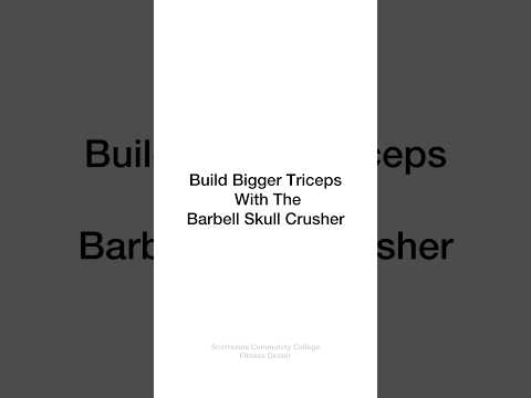 Build bigger triceps with the Skull Crusher. #triceps  #skullcrusher #gym #armday #loseweight