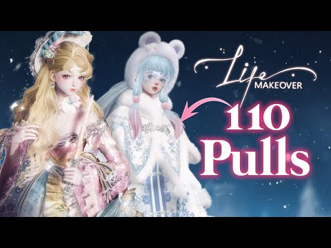 I did 110 Pulls in Life Makeover 👀🤍Wishbox + Snow Reminiscence❄️