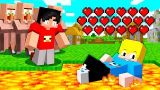 ENGANEI os ALDEÕES com 1.000.000 de CORAÇÕES no Minecraft!