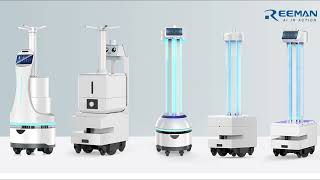 Reeman Disnfection Robot Trailer-- Uvc Disinfection Robot&Spray Disinfection Robot
