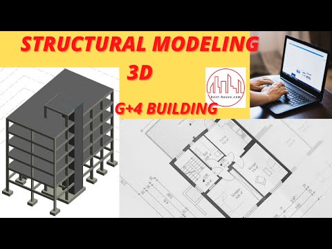 Structural Modeling of G+4 building in Revit Structure | #revitstructure #revit #besthouse #civil