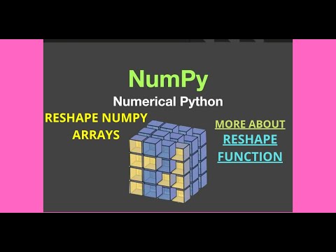 More About Reshape Numpy Array