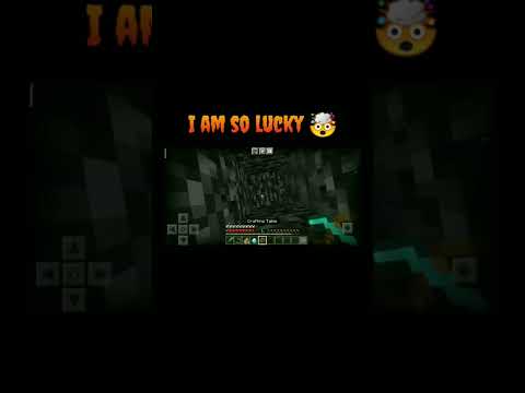 Really !!! I am so lucky in Minecraft 🤯 | #shorts #minecraftcreations #trending