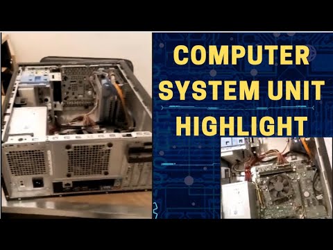 Highlighting the Components of a Computer System Unit