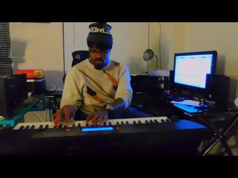 Peter working on a beat