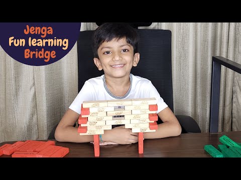 Bridge with Jenga blocks | Build an awesome jenga bridge | Fun learning | Activity for kids
