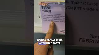 #rice and #pasta #dailyhack February 4th 2025