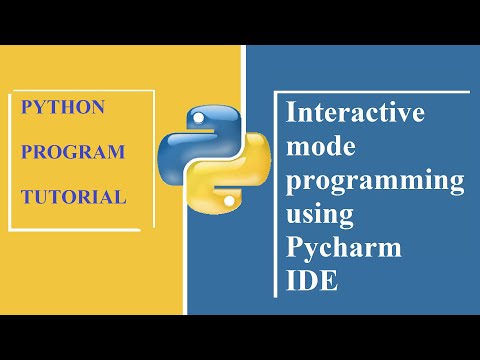 interactive mode programming using pycharm
