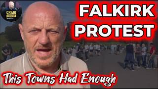 Falkirk Protest Keep Our Kids Safe From Migrants
