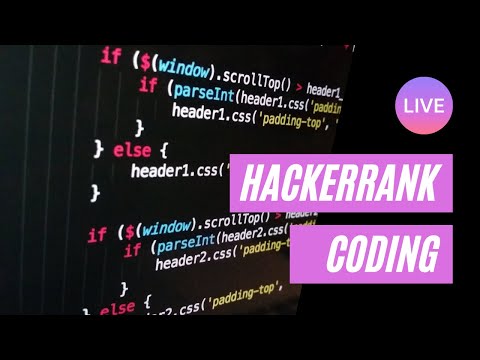 Hackerrank Live Coding Practice - Coding Hackerrank Challenge
