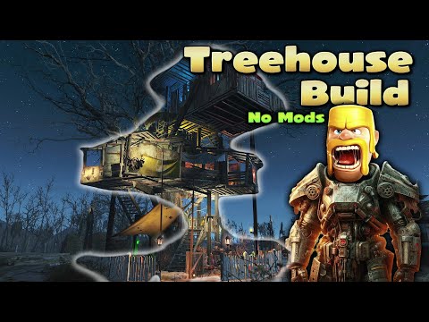 Fallout 4 - Sanctuary Hills Grognak Treehouse Build (no mods)