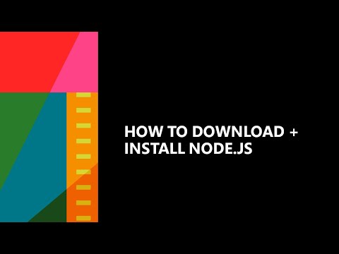 HOW TO DOWNLOAD + INSTALL NODE.JS