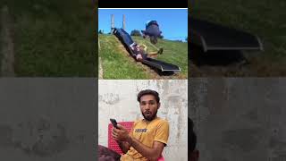 This jump ended in a disaster!😂😂FunnyVideo #SlideFail #JumpFail #InstantKarma#FriendsFail #UrduFunny
