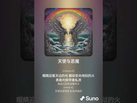 天使与恶魔【眼睛迎着天边的光，脚却走向地狱的火，表面光鲜带着私货，鞋底污泥却没嫌弃过。口里说着高尚的话，心中满是鄙视的唾，手中拿着清香拜祭，路上烂泥却不想放弃。】