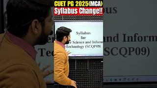 CUET PG 2025 Big Update MCA Syllabus Changed!!😱 #shorts #cuetexam #cuetpg #mcaadmission  #mca