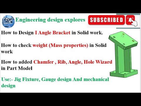 Solidwork I Angle bracket | Industry level design | Jig fixure | Receiver gauge Part model |