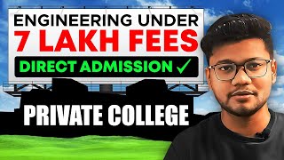Top 10 LOW Fees 💸 Private  Engineering Colleges in India 🤔💸 for Direct Admission