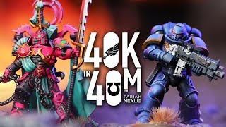 NEW Emperors Children vs Ultramarines! Do you hear the music? Warhammer 40k in 40m