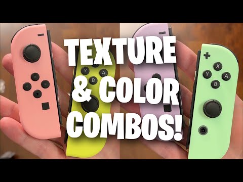 Pastel Nintendo Switch Joycon Review - Texture & Color Combos!