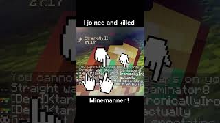 How I killed Minemanner in a Rasplin Event ! #minecraft #pvp #kill #minemanner #rasplin