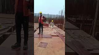 Residential building slab shuttering work #heavycivil #buildingconstruction #shearwall #shearwall