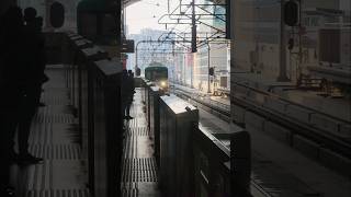 Metro Train Arrives! 🚆✨ Smooth & Fast Urban Travel! #MetroRide #CityLife #TrainArrival #Shorts