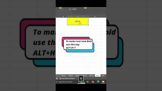 Bold Text Short Key