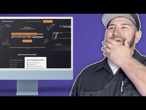I Surprised a Handyman With a FREE Website
