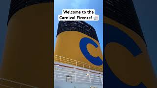 The beautiful Carnival Firenze! Let’s cruise italian style! #cruiselife #cruise #fun #carnivalcruise