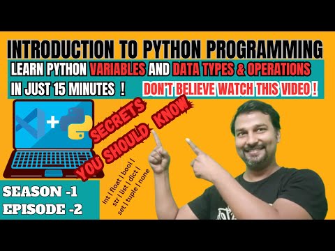 Python Variables And Data Types | Python Tutorial