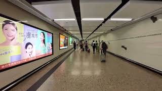 行街街，香港港鐵柯士甸站步行到香港西九龍高鐵站，香港廣東話