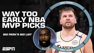 Big Perk's Big List 🗣️ WAY TOO EARLY PICKS FOR 2025-26 NBA MVP 🏆 | NBA Today