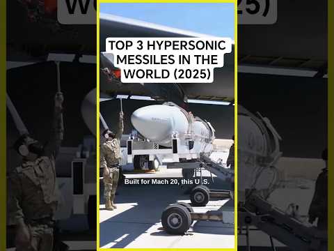 Top 3 Hypersonic Missiles in the World (2025) #shorts #thinkinseconds #militarytech