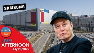 Tesla $16.5B Samsung Deal  😰 $VAPE SURGE 600% 🤯 EU Calls Trade Deal "Submission"👀 | Live July 28 📈