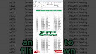 Filter using copilot in excel #excel #exceltips #exceltricks #excelshortcuts #spreadsheet