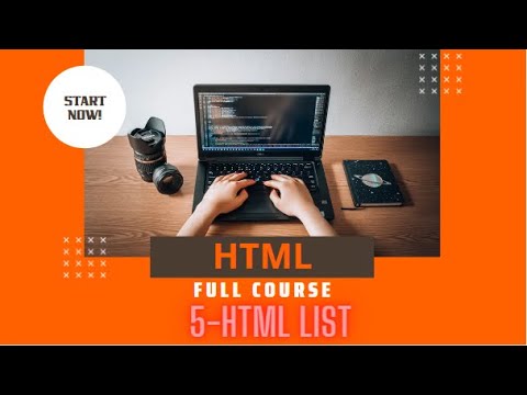 HTML Full Course||HTML List||How to create list in HTML?