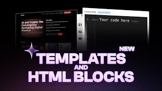 Introducing: New Website Templates + HTML Blocks 🧑‍💻