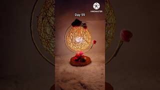 Craft Challenge Day 59 || Table lamp making || #shorts #youtubeshorts #viral