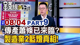 《傳產蕭條已來臨? 製造業兩顆藍燈真相!》【錢線百分百】20250804-9│非凡財經新聞