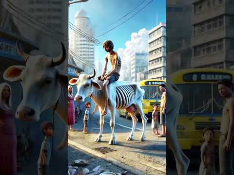 Beautiful Al Short Story of a Thin Horse and a Thin Man #ai #youtubeshorts #shorts #viral #ytshorts