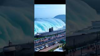 Massive Tsunami Destroys Vizag Beach🌊 #Vizag #RKBeachVizag #AIDisasterVideo #VizagTsunami