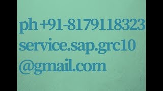 SAP GRC10 1 LIVE DEMO