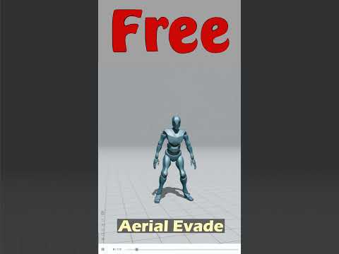 Aerial Evade. Free Mixamo animation for Daz Studio's Genesis 9.