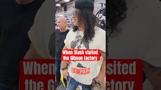 GUNS N ROSES When Slash and Fortus visited the Gibson factory #gunsnroses #slash
