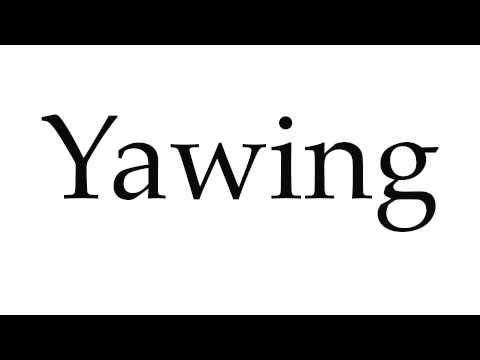 How to Pronounce Yawing