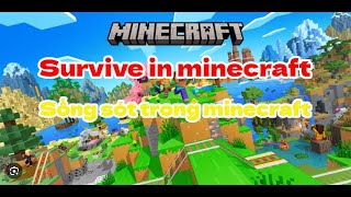 Minecraft: survive in survival map in minecraft!!! #minecraft #shorts