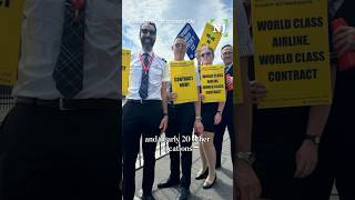 United Airlines flight attendants vote to authorize a strike #shorts