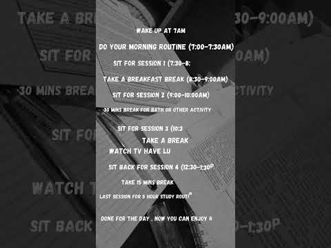 "that girl study schedule " #aesthetic #productivity #thatgirlroutine #shorts #studyvibes