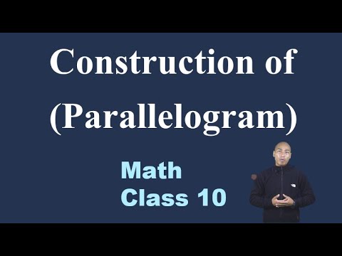 Construction of parallelogram, Class 10, C-Maths
