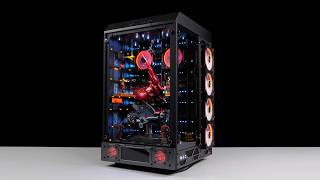 「BRO」4K Water Cooled PC Build Thermaltake Tower 900 SAZABI Head . 沙扎比格纳库主题#pcbuild #gundam